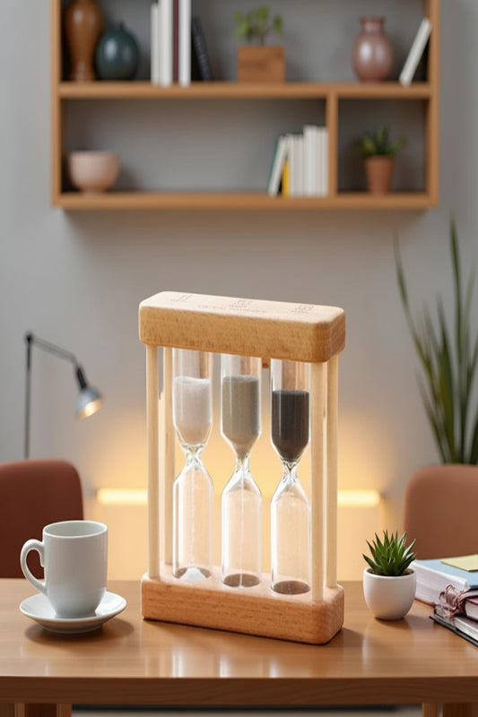 1-3-5 mini sand timer glass clock