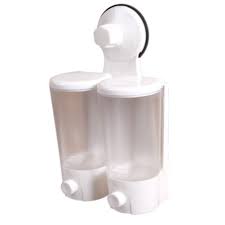 Double Liquid Soap Dispenser Magic suction cup)