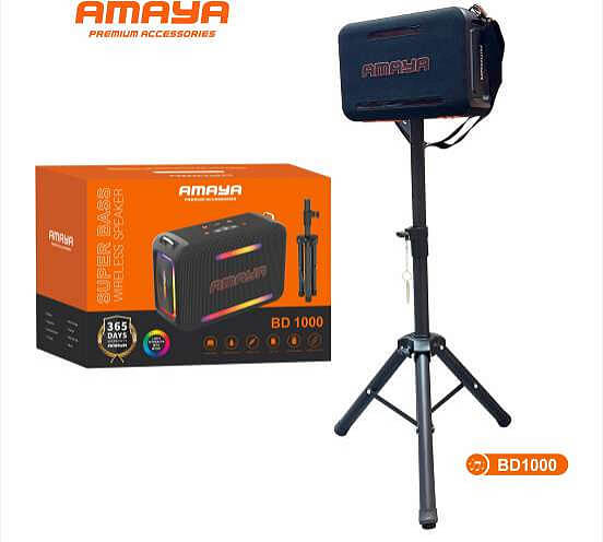 Amaya Volt Beast 350W ( 350 Watts 15 hr battery Microphone and remote control Equalizer Bluetooth Speaker 1 Yr Warranty.