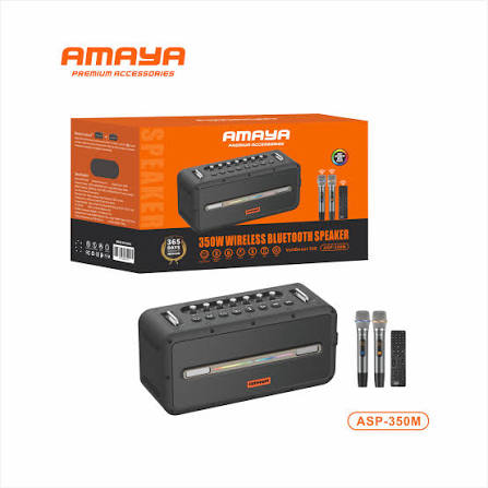 Amaya Volt Beast 350W ( 350 Watts 15 hr battery Microphone and remote control Equalizer Bluetooth Speaker 1 Yr Warranty.