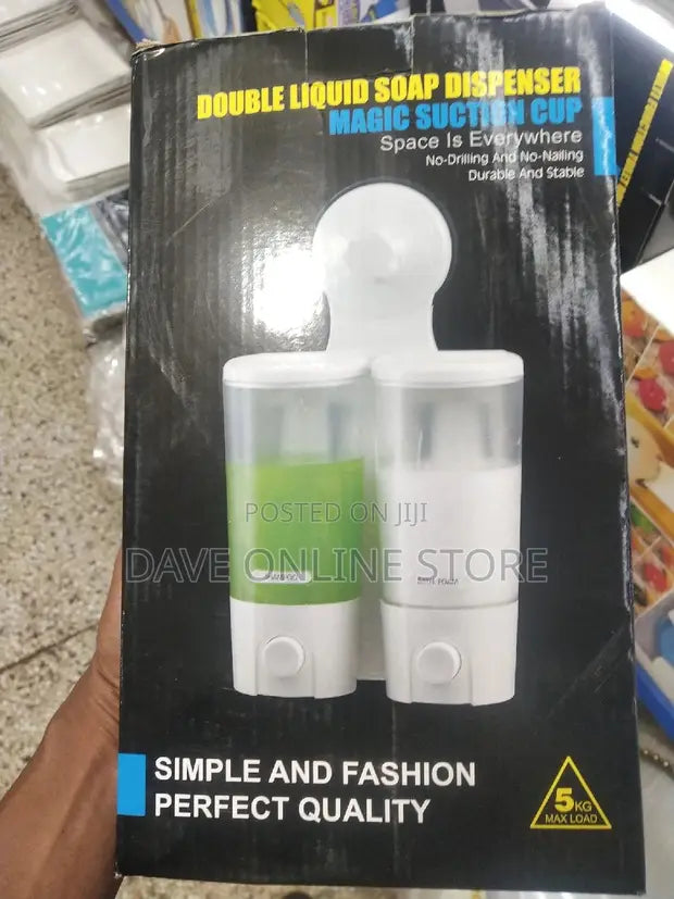 Double Liquid Soap Dispenser Magic suction cup)