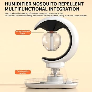Multifunctional humidified mosquito repellent lamp