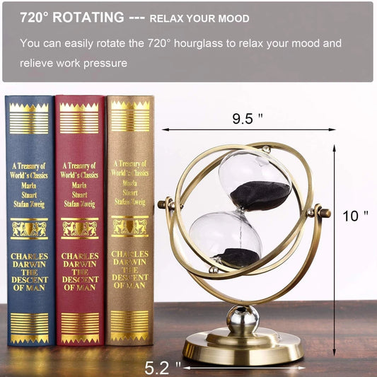 Vintage Rotating Hourglass