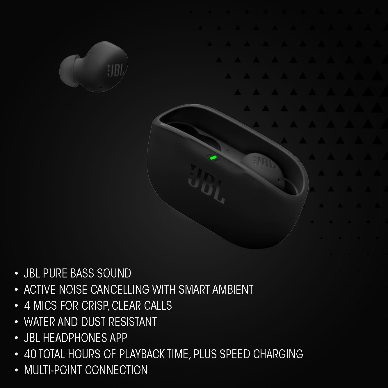 JBL Wave Buds 2 Active Noise Cancelling (ANC) with Smart Ambient